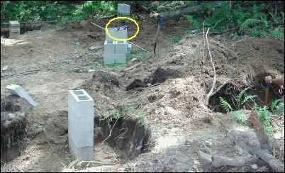 cinder block foundation