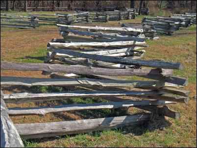 Split-rail fence