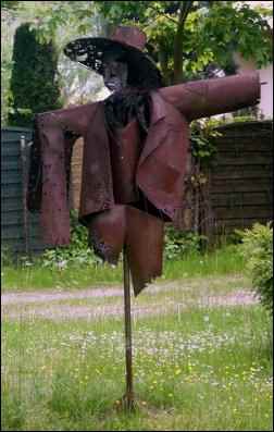 metalwork scarecrow