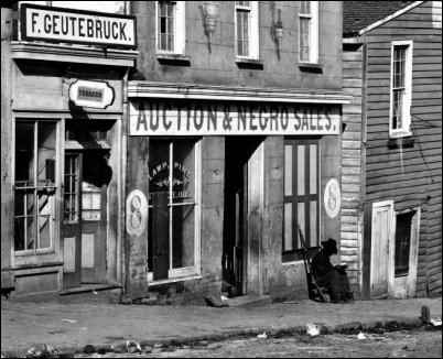 Slave Market in Atlanta, Georgia - 1864